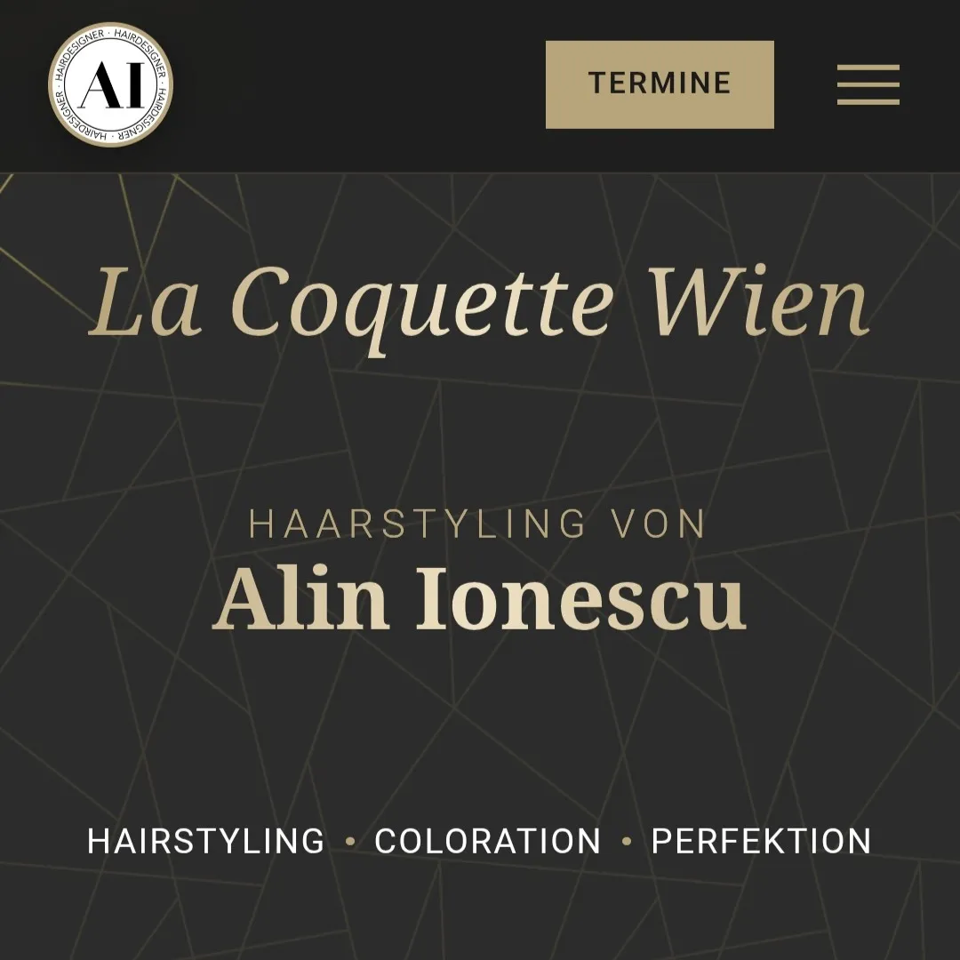 Creare site prezentare Salon Infrumusetare Wien Hairstylist